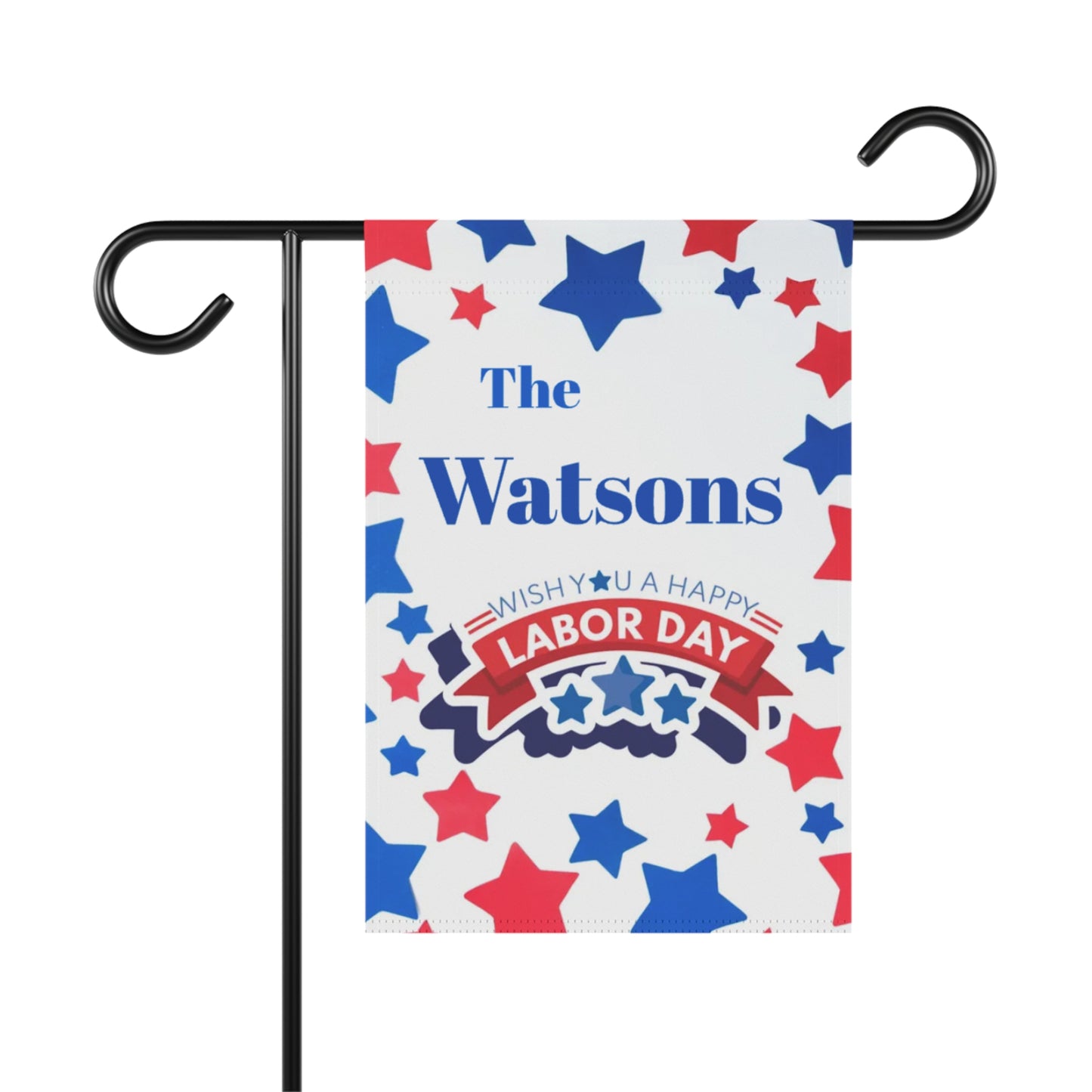 Labor Day Stars Garden Banner