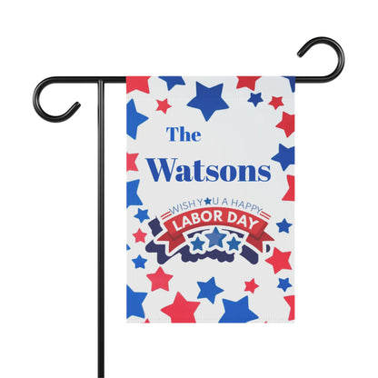 Labor Day Stars Garden Banner