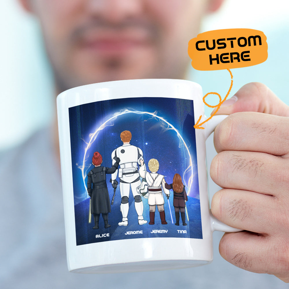 Personalized Best Dad in the Galaxy Mug - Father's Day Gift - Customize Here
