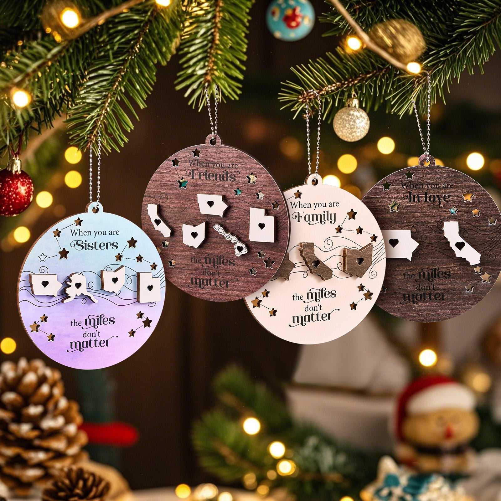 Personalized Family Togetherness Christmas Ornament