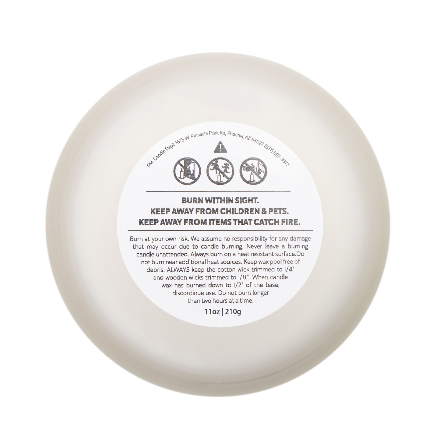 Personalized Frosted Glass Scented Candle with Family Photo and Name