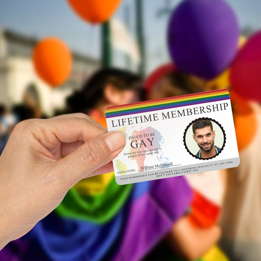Personalized Gay or Lesbian Card Pride Parade