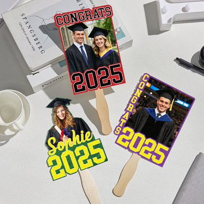 Personalized Handheld Photo Fan Graduation Gift