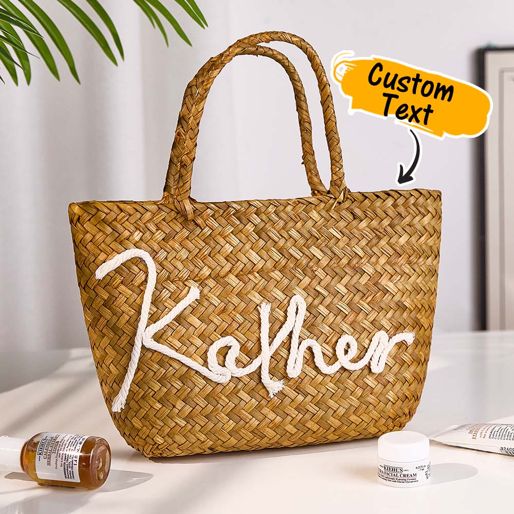 Personalized Handmade Bohemian Bucket Bag with Name
