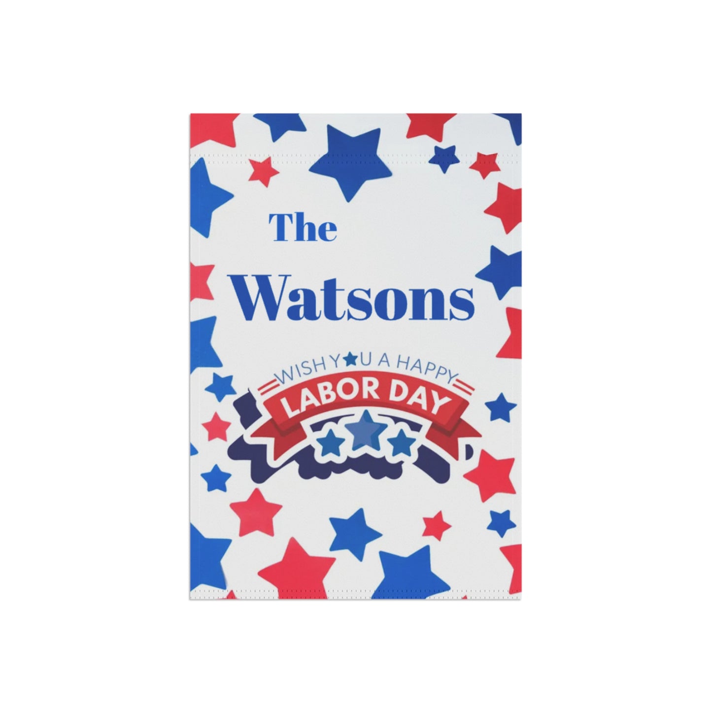 Labor Day Stars Garden Banner