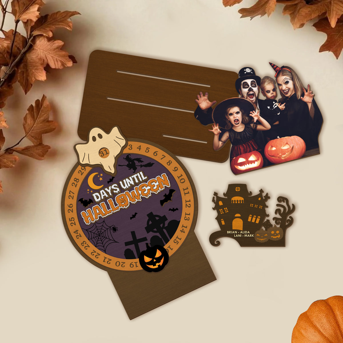 Personalized Photo Days Until Halloween Countdown Calendar