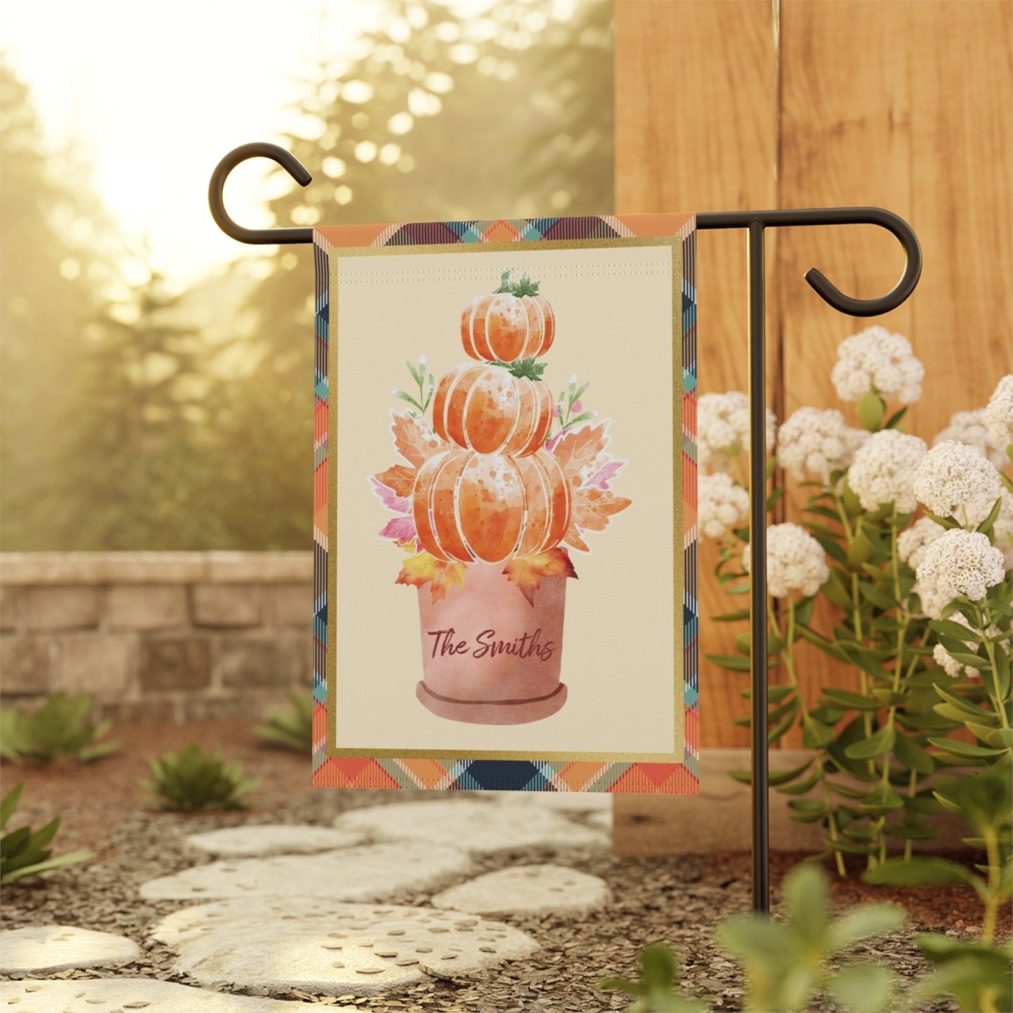 Personalized Pumpkin Planter Garden & House Banner