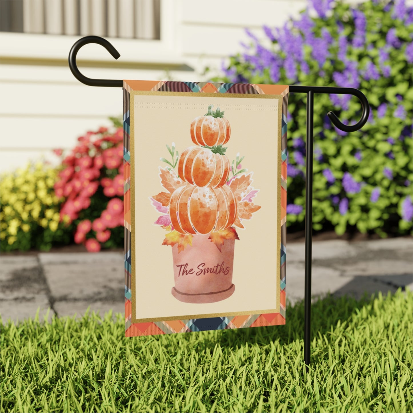 Personalized Pumpkin Planter Garden & House Banner