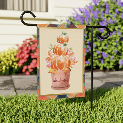 Personalized Pumpkin Planter Garden & House Banner