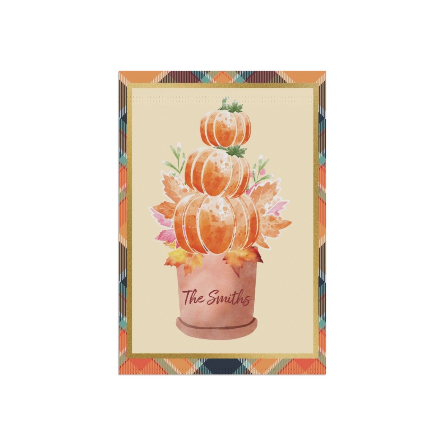 Personalized Pumpkin Planter Garden & House Banner