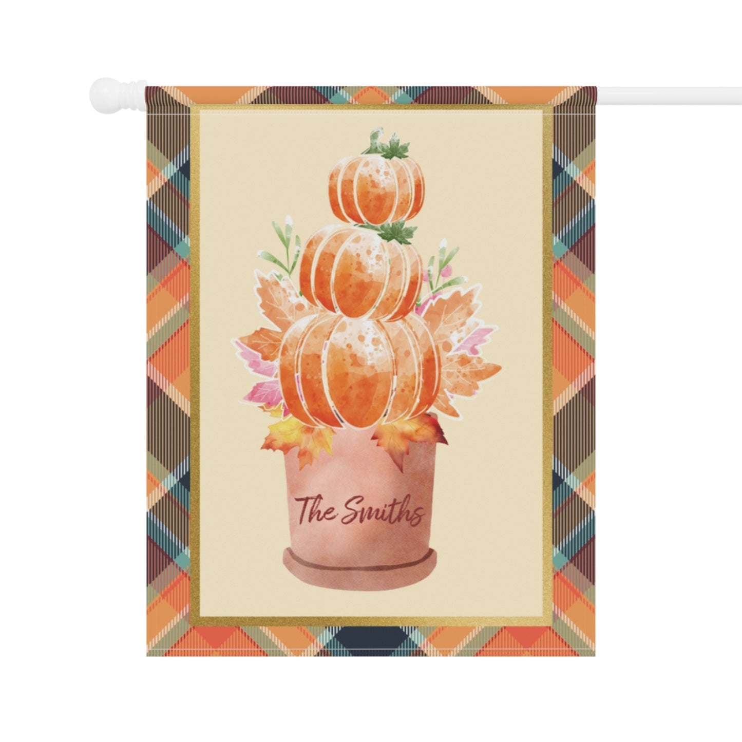 Personalized Pumpkin Planter Garden & House Banner