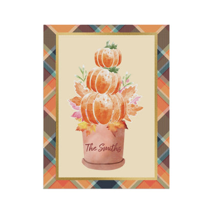 Personalized Pumpkin Planter Garden & House Banner