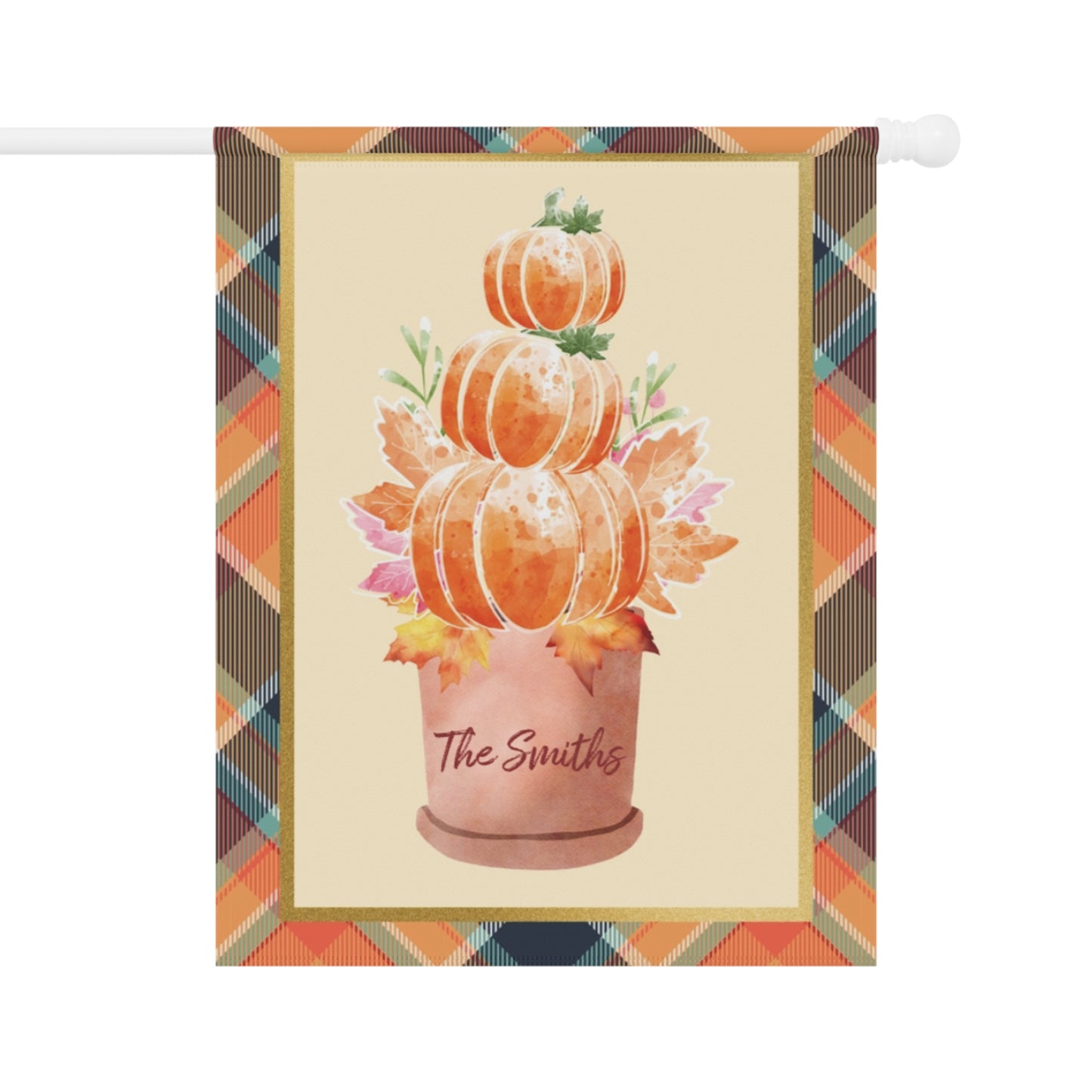 Personalized Pumpkin Planter Garden & House Banner