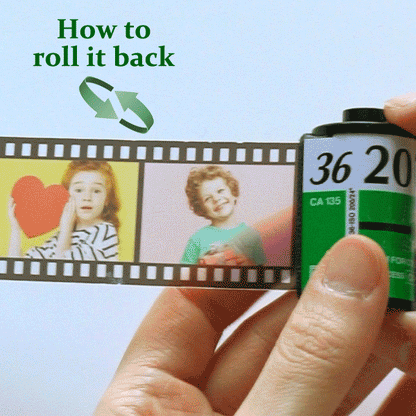 Pet Lovers Custom Camera Film Roll Memory Keychain
