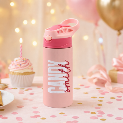 Personalized First and Last Name Water Bottle