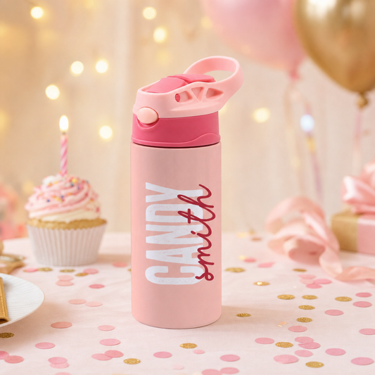 Personalized First and Last Name Water Bottle