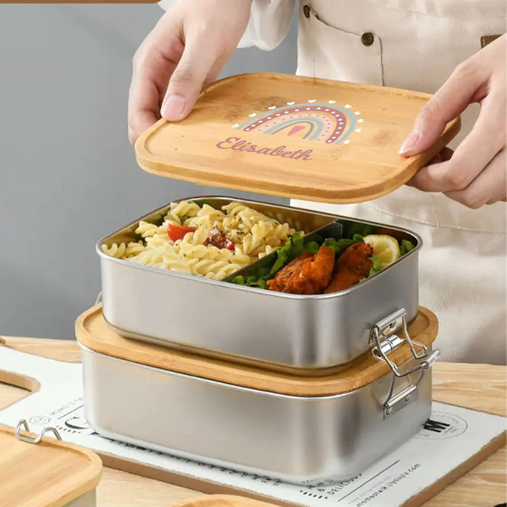 Personalized Child's Name Stainless Steel Lunch Box