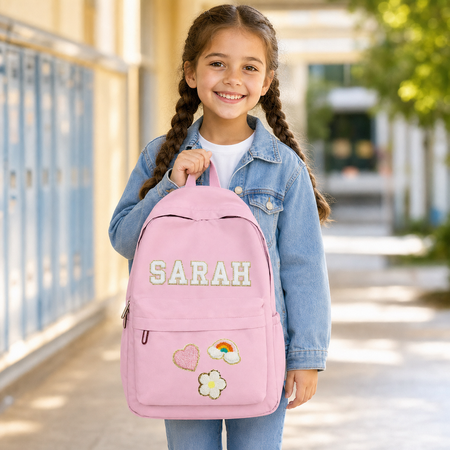 Personalized Backpack and Lunchbox with Custom Name Patches