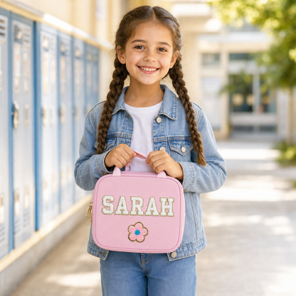 Personalized Backpack and Lunchbox with Custom Name Patches