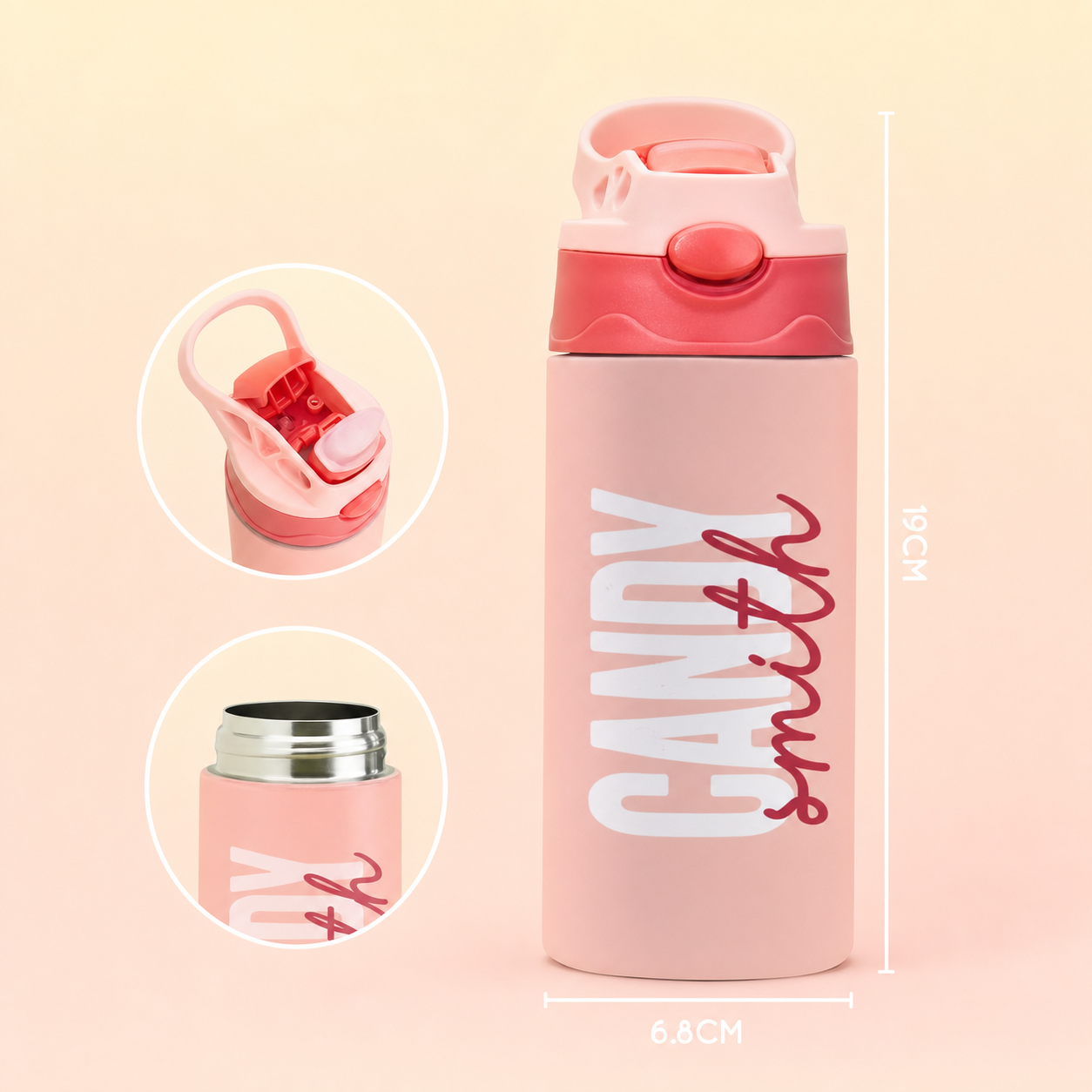 Personalized First and Last Name Water Bottle