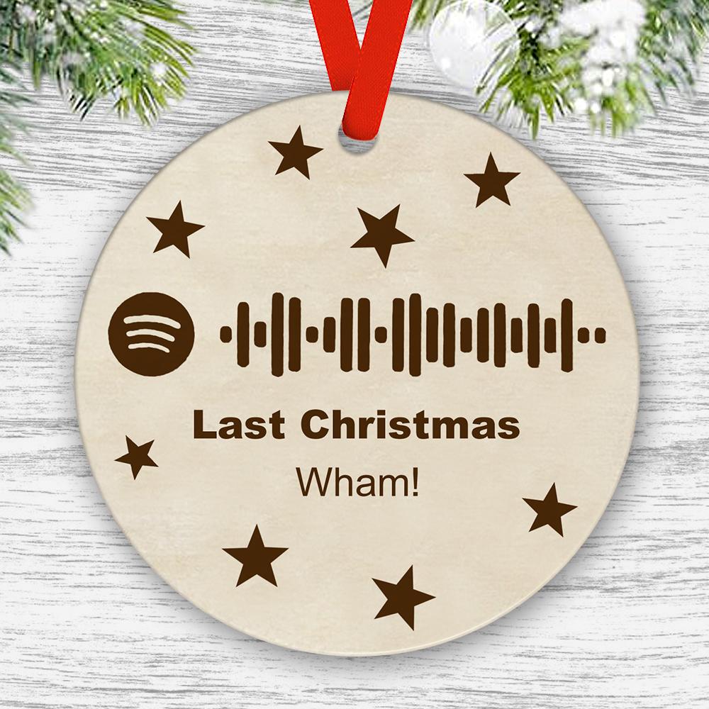 Spotify Song Code Wooden Ornament