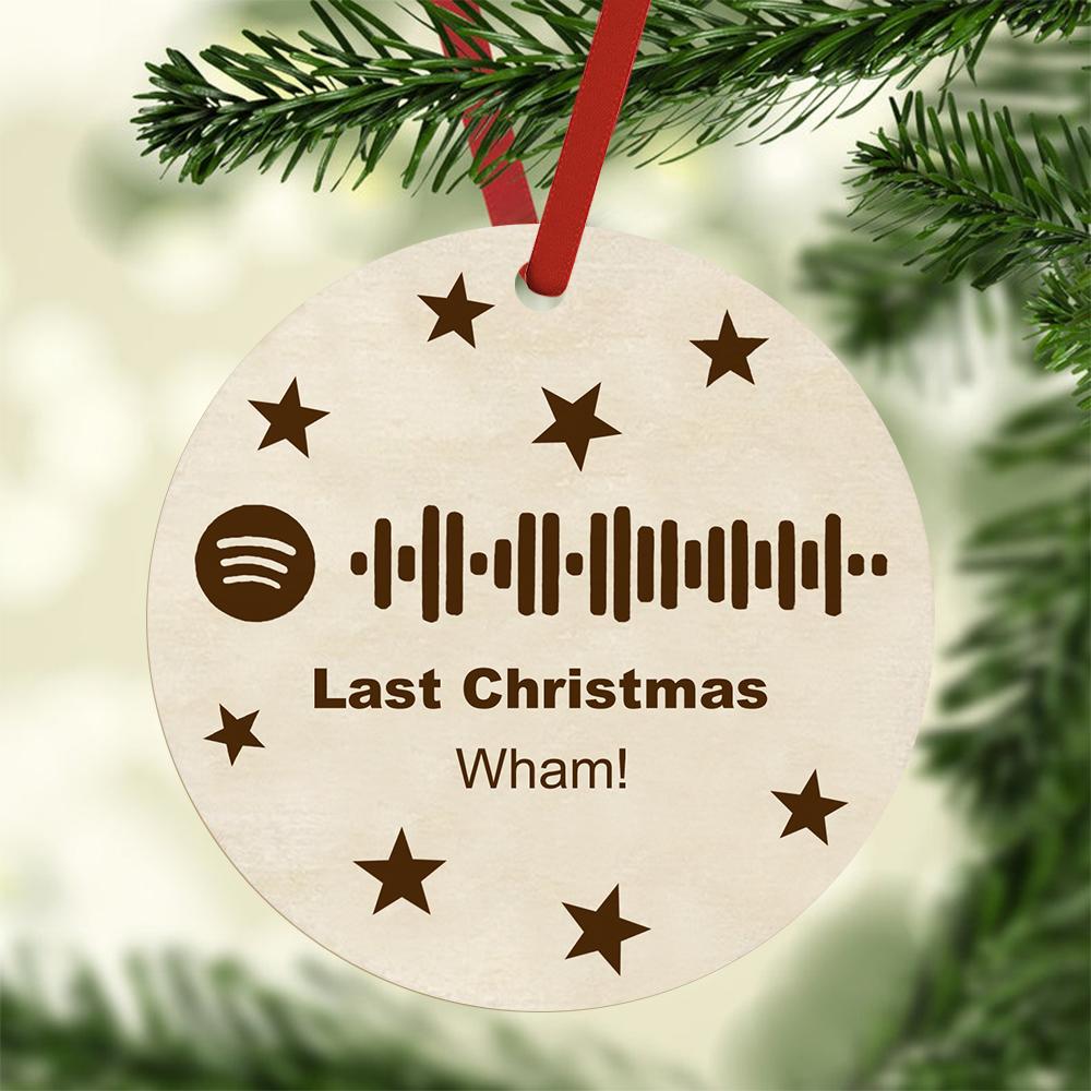 Spotify Song Code Wooden Ornament