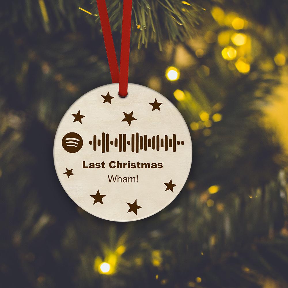 Spotify Song Code Wooden Ornament