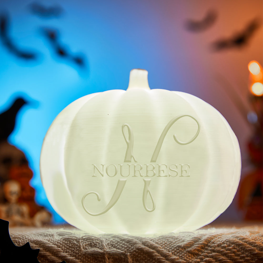 Personalized Halloween Pumpkin Light Display