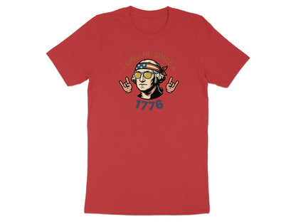 George Washington wearing sunglasses and bandana, "Chillin' Since 1776" text.