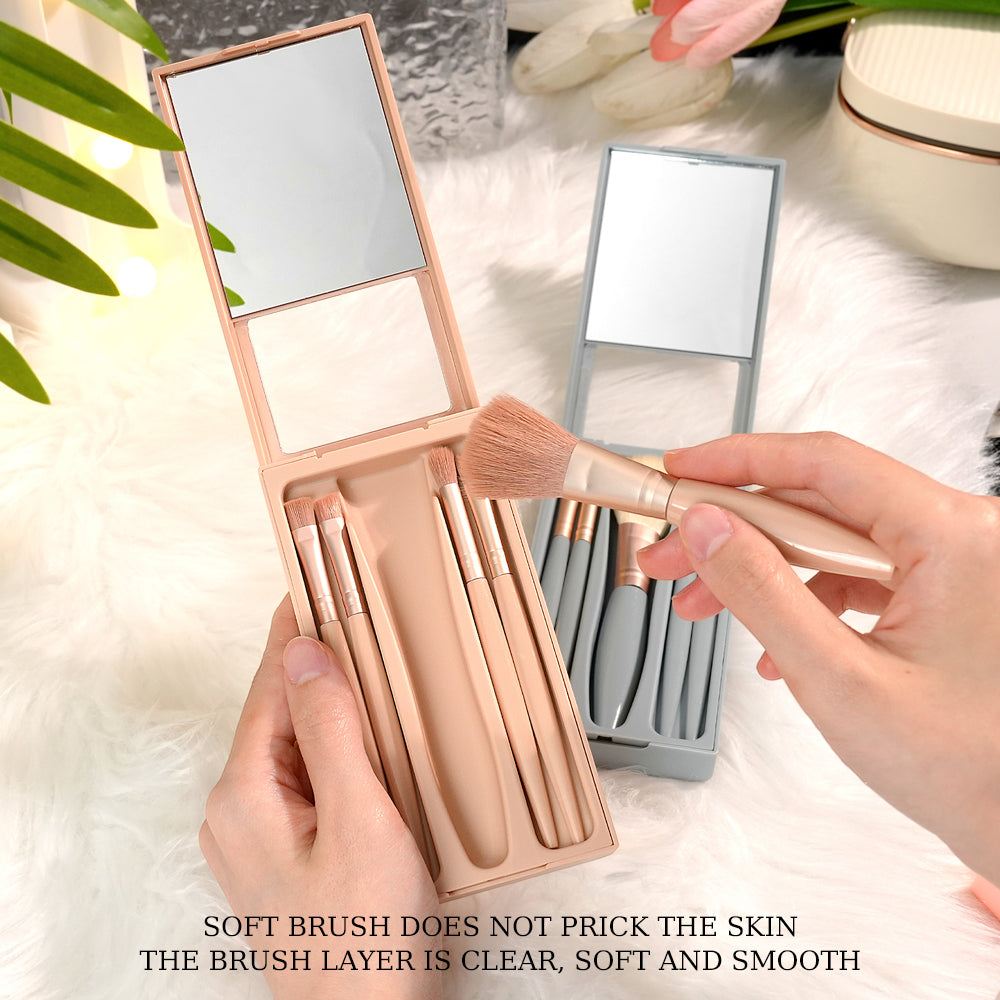 Personalized Engraved Makeup Brush Set