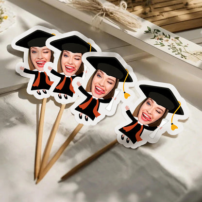 Personalized Graduation Cupcake Toppers