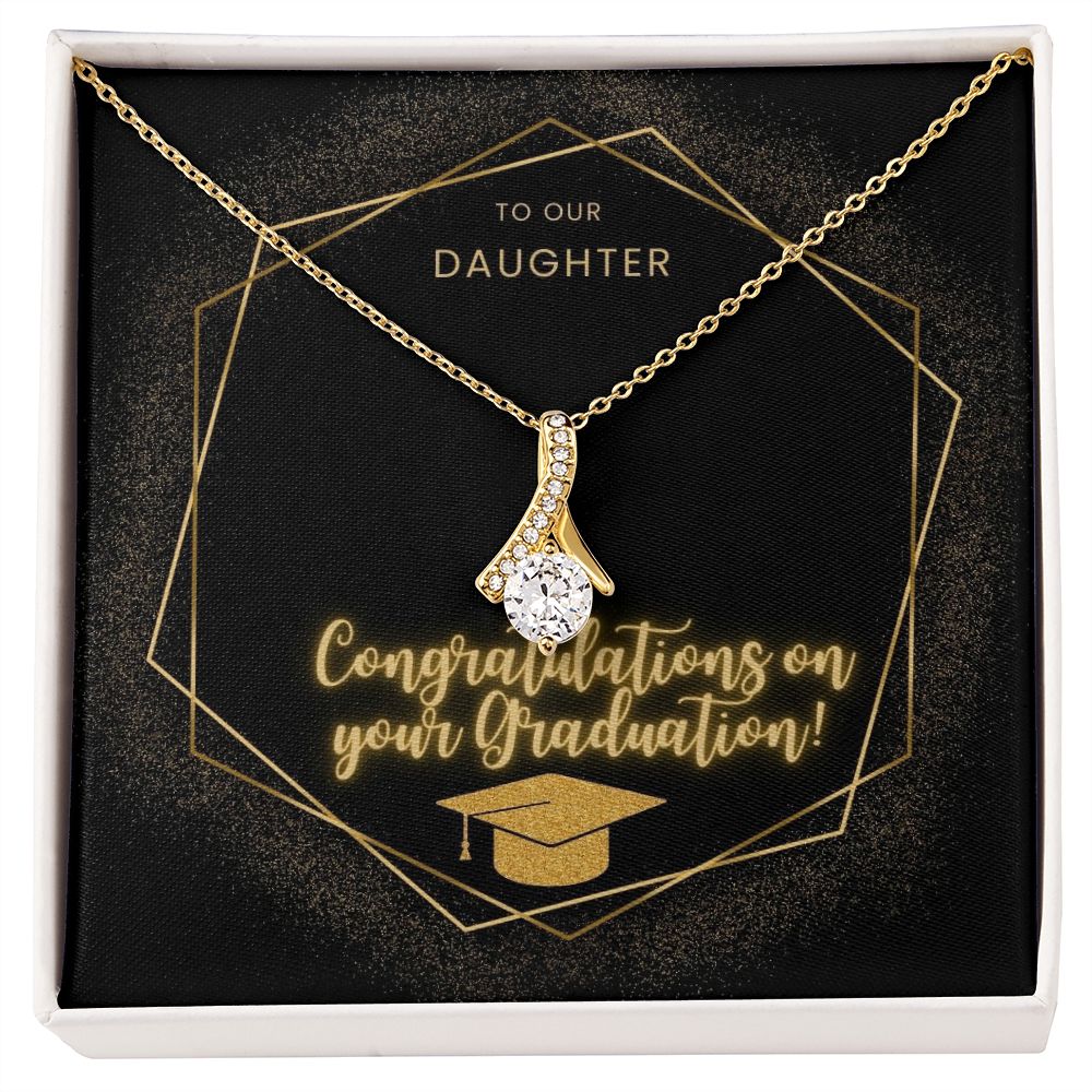 To our Daughter Congratulations on Your Graduation Necklace