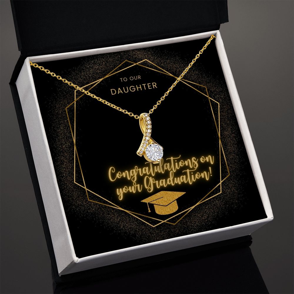 To our Daughter Congratulations on Your Graduation Necklace