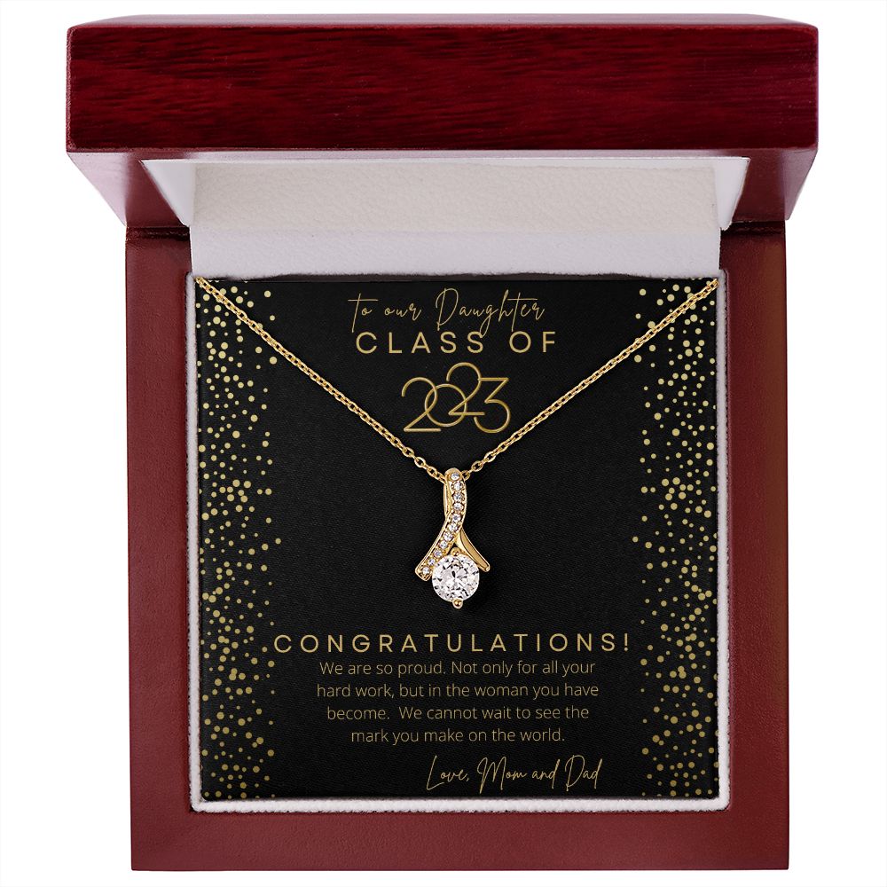 Graduation Necklace, To our Daughter, Class of 2023 Pendant