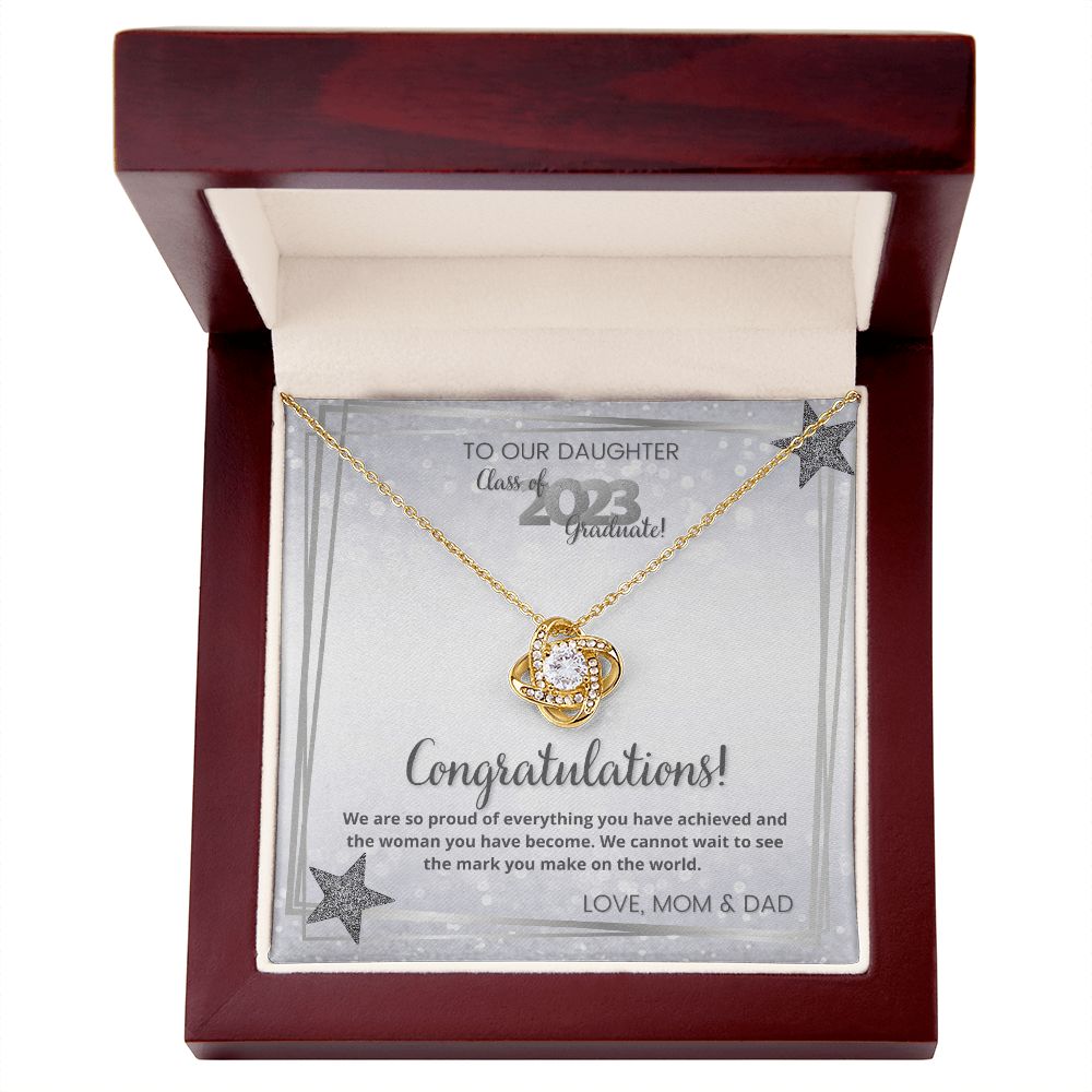 Class of 2023 Pendant, Graduation Necklace, To our Daughter