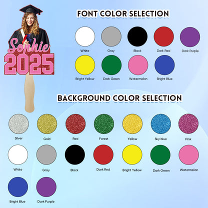Personalized Handheld Photo Fan Graduation Gift