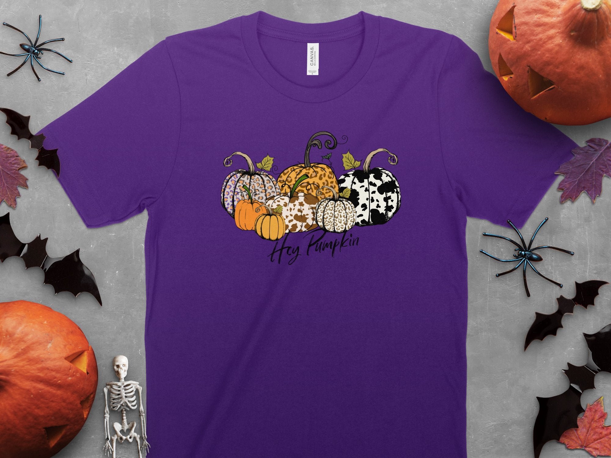 Hey Pumpkin Leopard & Cow Pumpkins Apparel