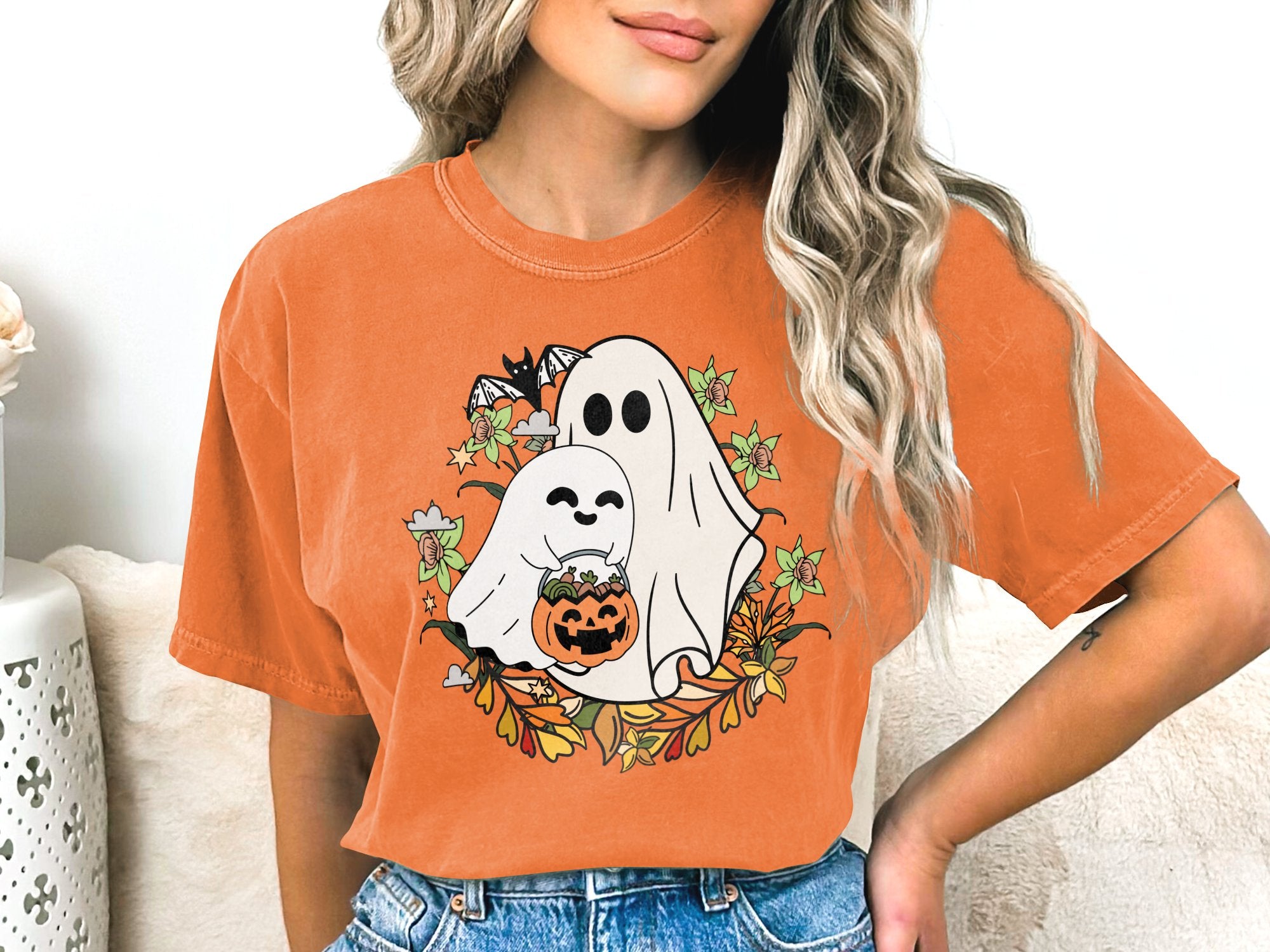 Big and Little Ghosts Comfort Colors® Shirt, Color Blast Tee, Sweatshirt or Hoodie