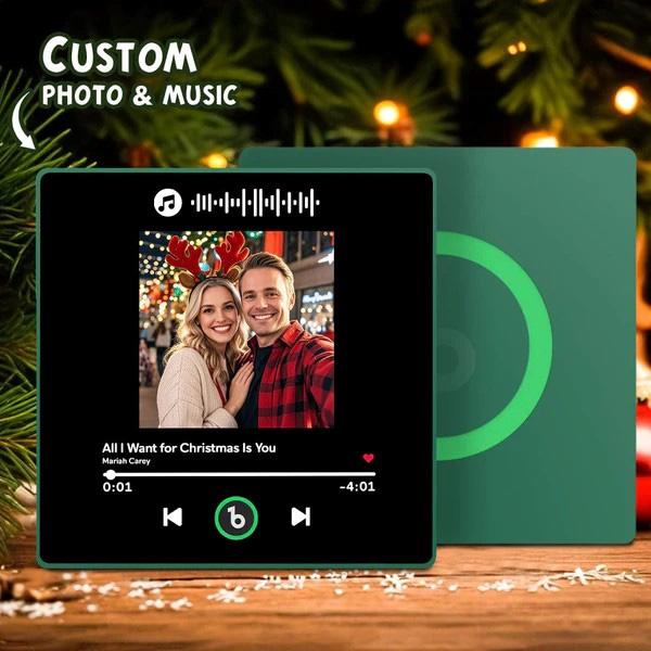 FridgeBeats Framed Custom Photo Song Code Fridge Magnet