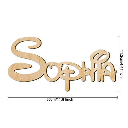 Custom Magical Name Wooden Sign Wall Decor for Kids