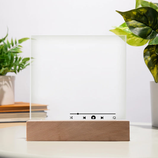 Personalized Spotify Song Code & Photo Acrylic Plaque