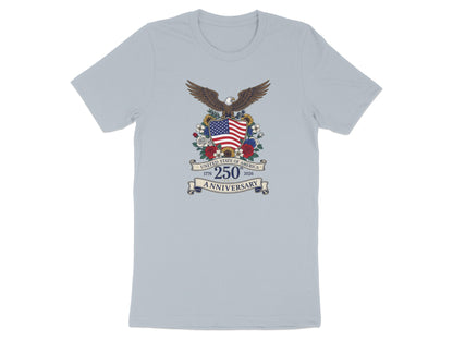 T-shirt with eagle crest, "United States of America 1776 2026 250th Anniversary".