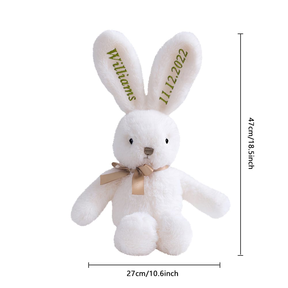 Custom Embroidered Bunny Personalized Gift for Baby and Kids