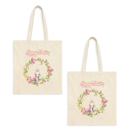 Personalized Peter Bunny Easter Egg Hunt Tote Bag For Kids