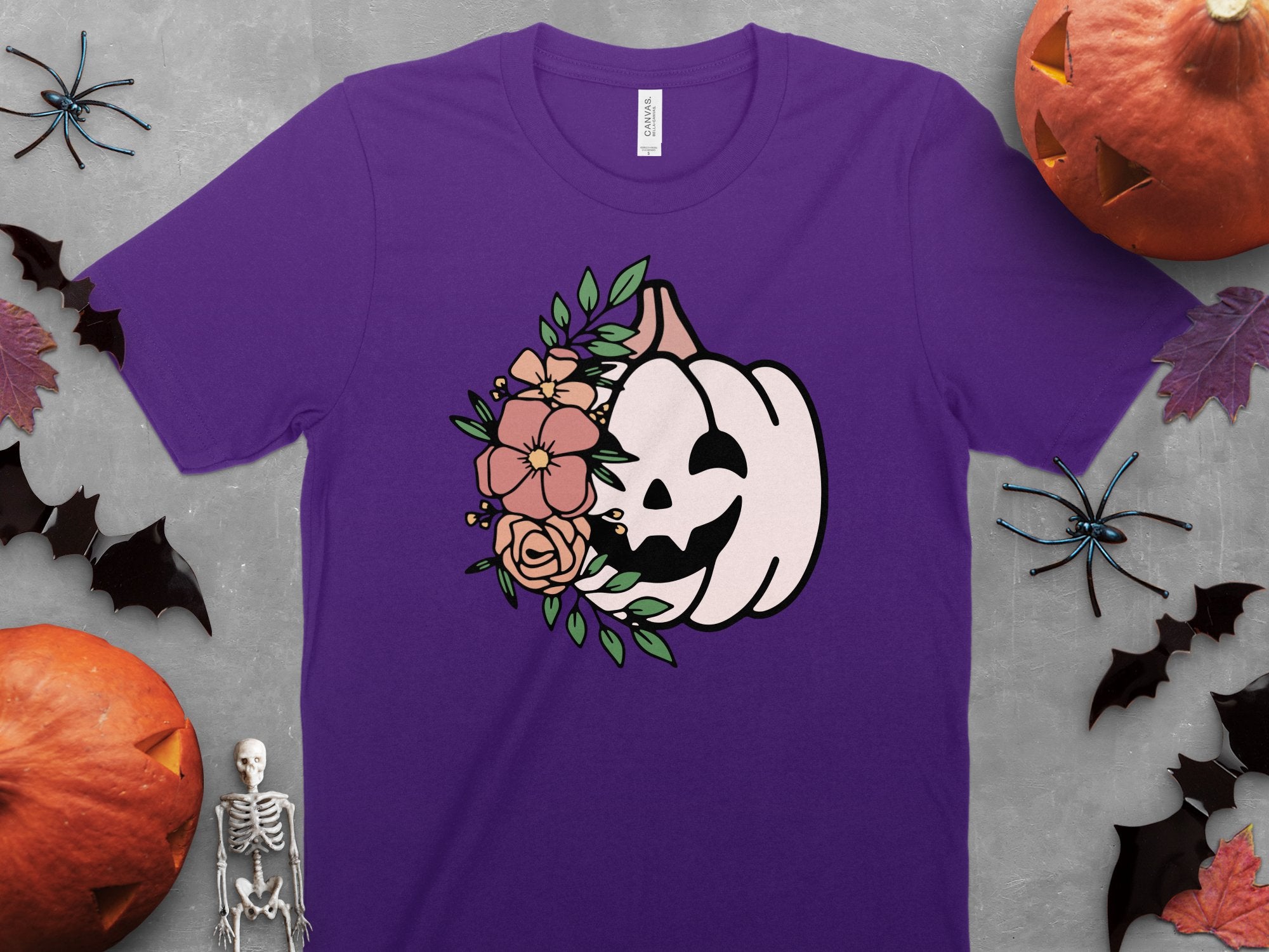 Pink Pumpkin Floral Apparel