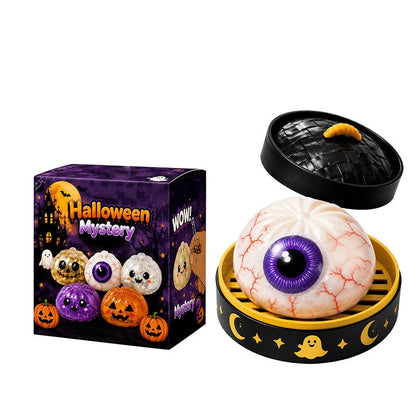 Halloween Mystery Squishy Toys, Cute Dumpling Stress Relief Squeeze Toys