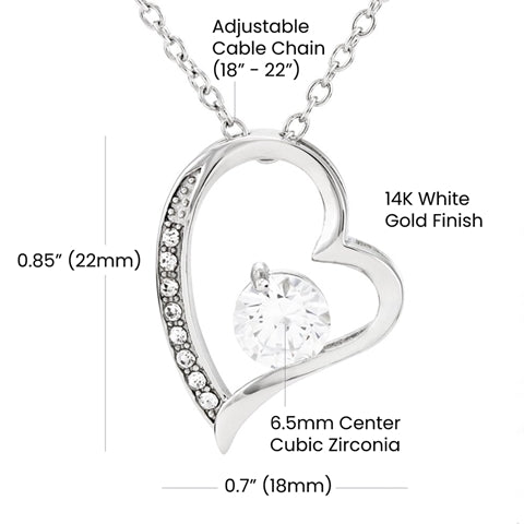 Valentine's Day Forever Love Heart Necklace