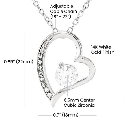 Valentine's Day Forever Love Heart Necklace