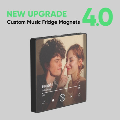 FridgeBeats Framed Custom Photo Song Code Fridge Magnet