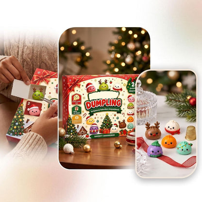 2026 Christmas Squishy Advent Calendar, 24-Day Dumpling Fidget Toy Countdown